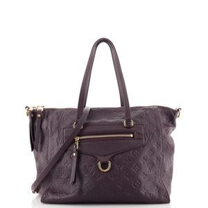 Louis Vuitton Lumineuse Handbag Monogram Empreinte Leather PM Purple